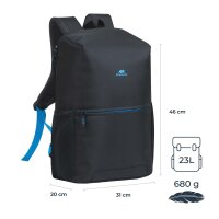 Riva NB Rucksack 8067 schwarz 15,6