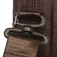 Rivacase Notebooktasche bis 15,6 Zoll – Modische Laptoptasche mit viel Platz für Zubehör und Zweiwege Reißverschluss für einen einfachen und schnellen Zugriff (Braun)