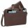 Rivacase Notebooktasche bis 15,6 Zoll – Modische Laptoptasche mit viel Platz für Zubehör und Zweiwege Reißverschluss für einen einfachen und schnellen Zugriff (Braun)