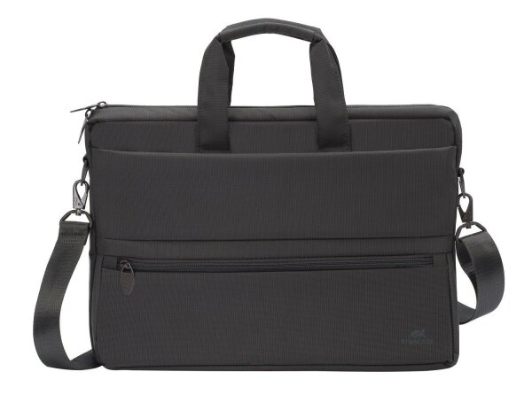 Rivacase Laptoptasche für Natebooks bis 15,6 Zoll - Hochwertige Schultertasche mit einem extra Fach für ein Tablet bis 10.1 Zoll /