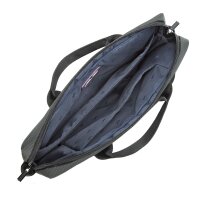 RivaCase Laptop Tasche bis 15.6 Zoll - Innenfach für Tablets bis 10.1 Zoll und iPads - Hochwertige Notebook Tasche mit Zusatzfächern und gepolsterten Seitenwänden/grau