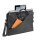RivaCase Laptop Tasche bis 15.6 Zoll - Innenfach für Tablets bis 10.1 Zoll und iPads - Hochwertige Notebook Tasche mit Zusatzfächern und gepolsterten Seitenwänden/grau