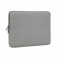 RIVACASE ECO Laptophülle 15,6 Zoll - 39.5 x 27.5 x 3.5 cm - Notebook Hülle für Damen und Herren - Wasserabweisende MacBook Hülle - Computertasche für Arbeit Uni Reisen