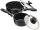 Russell Hobbs BW05743 Stone 3 Pfannen-Set, 16 und 20cm Stielkasserolle, 24cm Bratpfanne, keramische Antihaftbeschichtung, schwarz