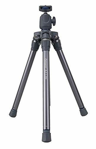 Fotopro S3-Lite Grau & Blau – Universal-Stativ-Set kompakt & leicht mit reversibler Mittelsäule – Lieferung mit 1 Smartphone-Halterung & 1 GoPro-Adapter