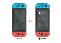 snakebyte Switch TOUGH:KIT - strawberry pink - harte Schutzhülle - H9 Glas - Screen Protector - Reinigungstuch - Analog Control Caps - Tough Case - Game Case - für Nintendo Switch
