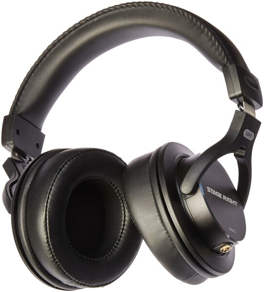 Stage Right by Monoprice Multimedia Studio Reference Monitor Closed Back Headphones 53mm