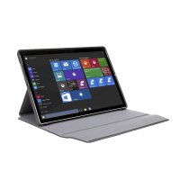 Targus THZ681GL Signature Folio Wrap Case - Microsoft Surface Pro 6, Pro 2017 und Surface Pro 4 - Grau