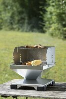 THÜROS T1 Direkt Plus Tischgrill Holzkohlegrill Edelstahl