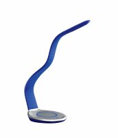 Trae Luni LED Leselampe. Schreibtischlampe. Soft-Touch-Oberfläche. Designlampe. Designerlampe. Mit integrierter Wireless-Ladefläche für Smartphones. Individuell biegbarer Lampenhals. Rot