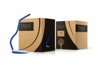 Trae Luni LED Leselampe. Schreibtischlampe. Soft-Touch-Oberfläche. Designlampe. Designerlampe. Mit integrierter Wireless-Ladefläche für Smartphones. Individuell biegbarer Lampenhals. Rot