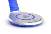 Trae Luni LED Leselampe. Schreibtischlampe. Soft-Touch-Oberfläche. Designlampe. Designerlampe. Mit integrierter Wireless-Ladefläche für Smartphones. Individuell biegbarer Lampenhals. Rot