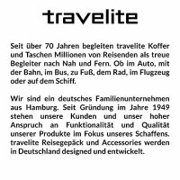 Travelite travelite: Madeira – sehr leichte Trolleys, Trolley-Taschen, Reise- und Bordtaschen plus Weekender Reisetasche, 64 cm, 60 Liter, Marine/Türkis