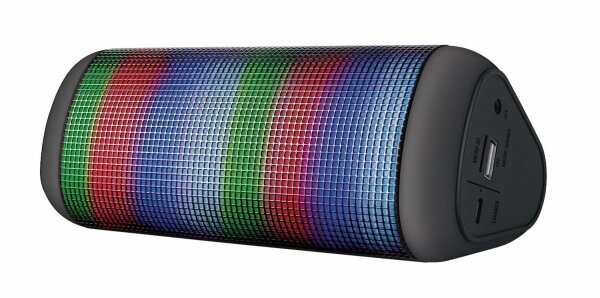 Trust Urban 21532 Wireless Bluetooth Lautsprecher mit Partylichtern schwarz
