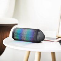 Trust Urban 21532 Wireless Bluetooth Lautsprecher mit Partylichtern schwarz
