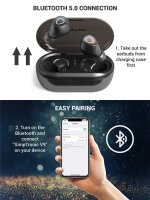 Urbanista Chicago Wireless Earphones Water-Resistant Bluetooth Sport In-Ear Earbuds - White