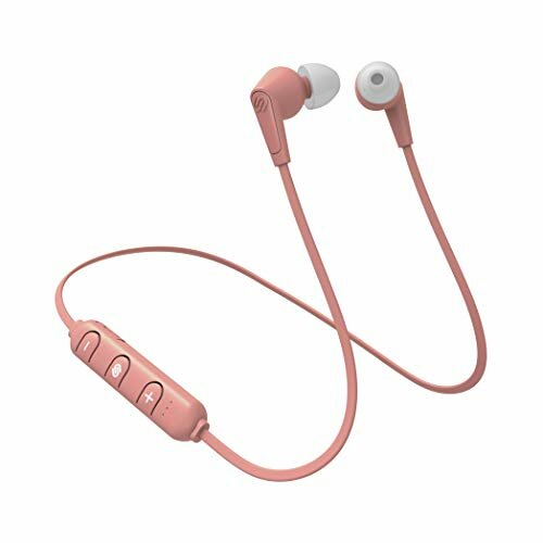 Urbanista Madrid Wireless Kopfhörer, Schlanke Bluetooth Ohrhörer, Freisprechen, Integrierte Lautstärke und Musiksteuerung, In Ear Kopfhörer für Laufen, Sport, Training, Roségold