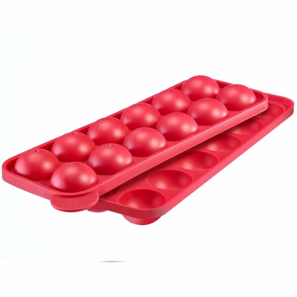 Westmark 12er CakePop-Backform mit Antihaft-Effekt, Silikon, Grün, 3024226G