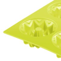 Westmark 6er Küchlein-Backform, Antihaft-Effekt, Silikon, Trio, Grün, 3017227G