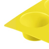 Westmark 6er Muffin-Backform, Antihaft-Effekt, Silikon, Gelb, 3015227Y