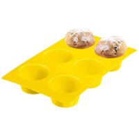 Westmark 6er Muffin-Backform, Antihaft-Effekt, Silikon, Gelb, 3015227Y