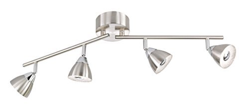 WOFI Spot, Aluminium, Integriert, 18 W, Nickel Matt, 71 x 11 x 19 cm