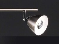 WOFI Spot, Aluminium, Integriert, 18 W, Nickel Matt, 71 x 11 x 19 cm